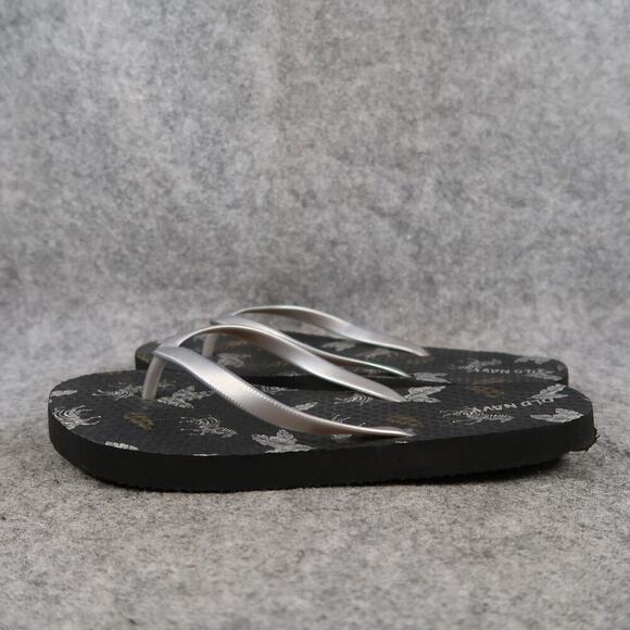 Old Navy Shoes Kids 3 Sandals Flip Flops Summer Beach Casual Slip On Gray Thongs - Picture 3 of 8